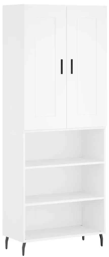 3200081 vidaXL Dulap înalt, alb, 69,5x34x180 cm, lemn compozit