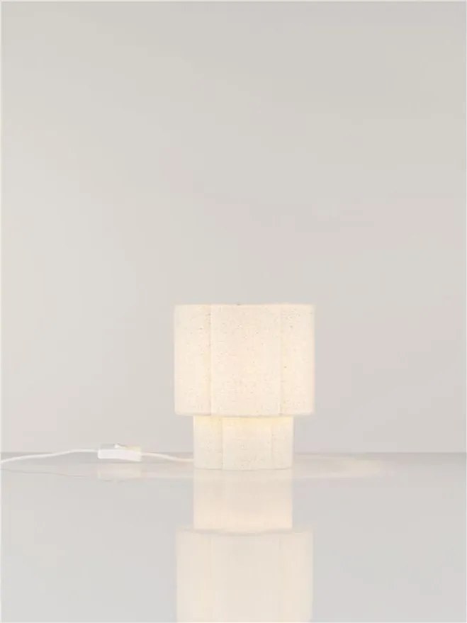 Veioza, Lampa de masa cu abajur bej BLOOSY