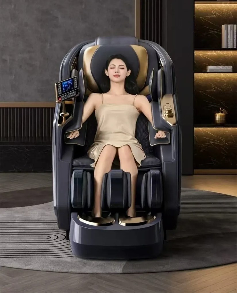 RESIGILAT- SEVERNIUS Fotoliu de masaj 3D – Spa-ul tău personal, direct acasă! - Scanare automata, AI Voice,încărcare wireless telefon, Incalzire, Zero Gravity, difuzoare Bluetooth, controler rapid