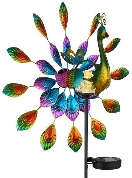 Globo 36017 - Decorațiune solară LED 0,06W/3V IP44 model păun