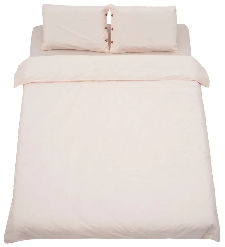 Lenjerie de pat dubla Heinner Home, 200x220 cm, bumbac, crem