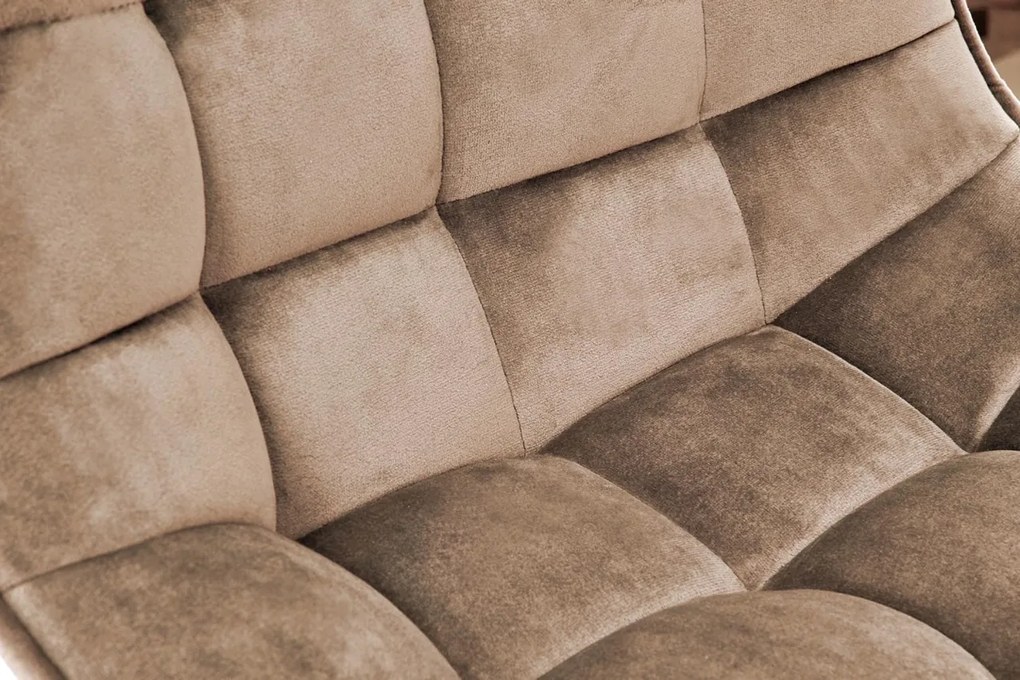 Scaun de bar H95 velvet bej