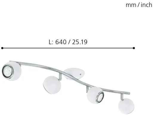 EGLO 31004 - LED Lampa spot BIMEDA 4xGU10/3W LED