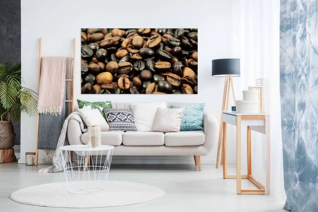 Tablou canvas boabe de cafea - 120x80cm