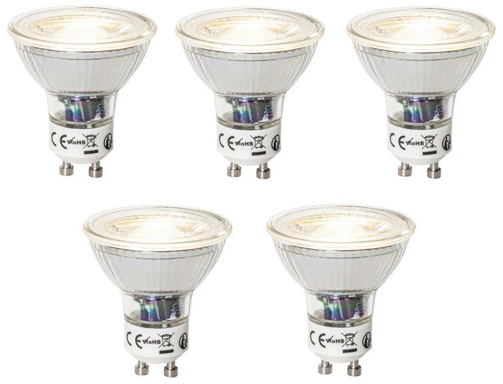 Set de 5 becuri LED GU10 cu 3 trepte de intensitate luminoasă 7W 600 lm 4000K