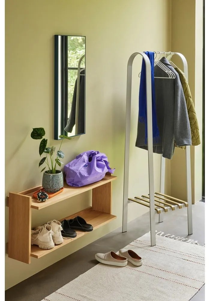 Raft în culoare naturală etajat cu aspect de lemn de stejar 100 cm Forma – Hübsch