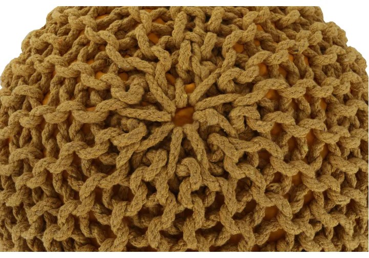 Taburet tricotat, bumbac muştar, GOBI TYP 2