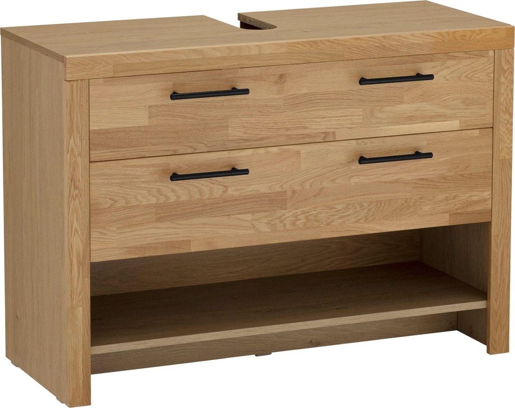 Masca de lavoar Satori stejar 100/41/72 cm, lemn masiv
