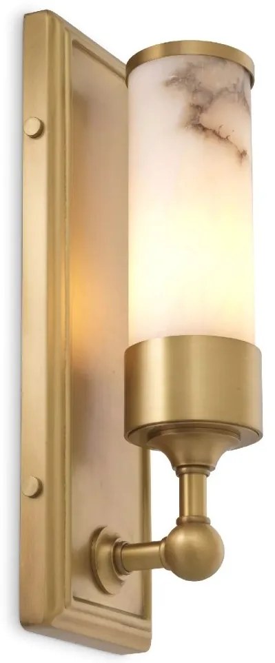 Aplica de perete design LUX Valentine alama antic/ alabastru