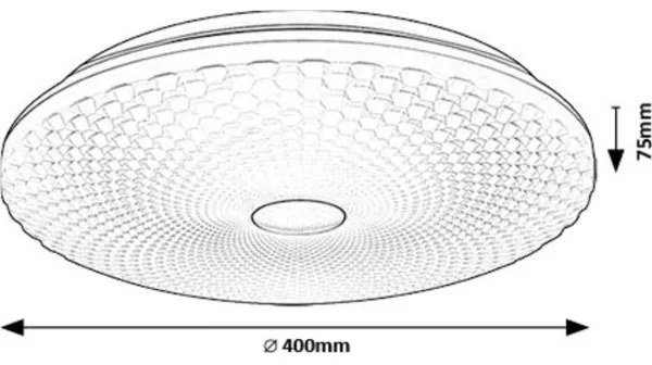 Plafonieră LED Rabalux 71184 GALETI LED/24W/230V 4000K d. 40 cm