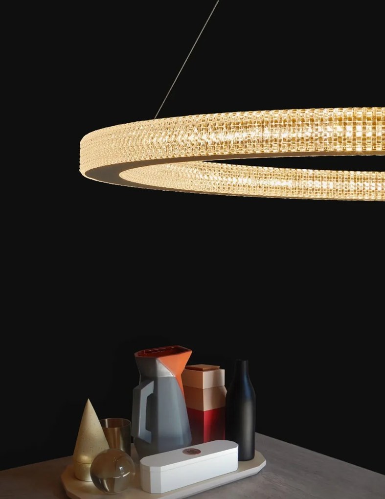 Lustra LED dimabila, design modern FIORE, 40cm
