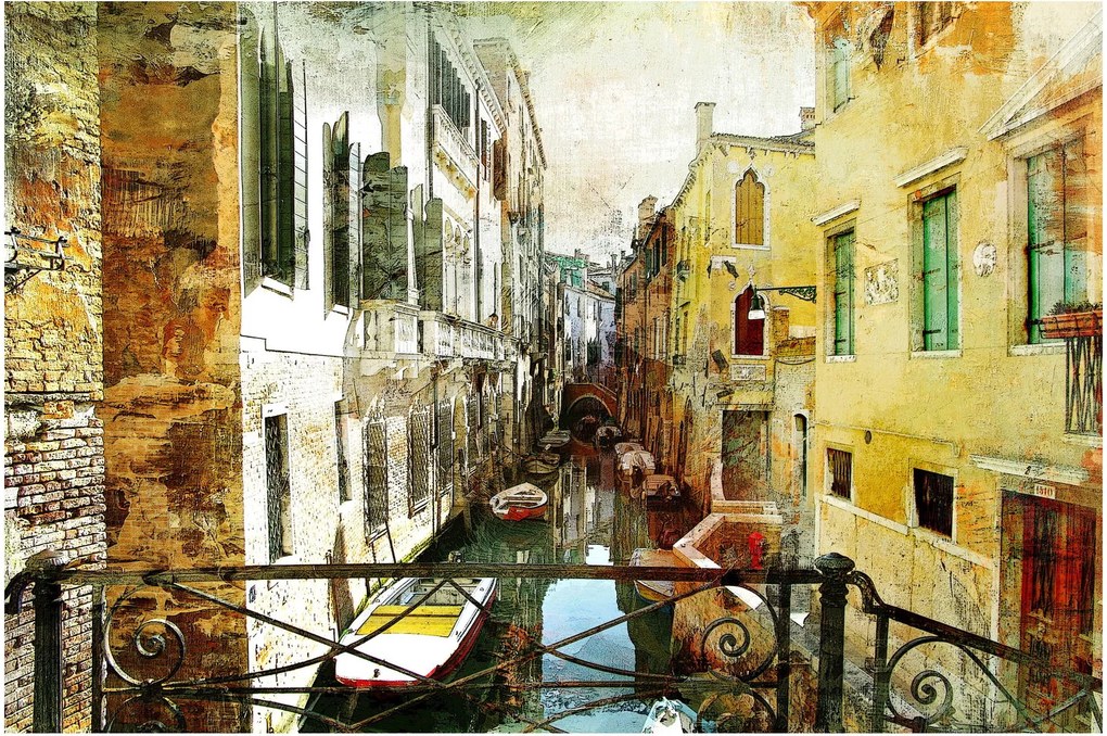 Tablou - Strada din Veneția (90x60 cm)