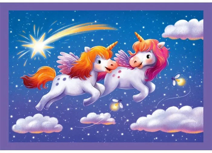 Unicorn One Day Puzzle 4-în-1 Clementoni