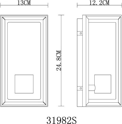 Aplica de perete exterior IP44 LOGANA