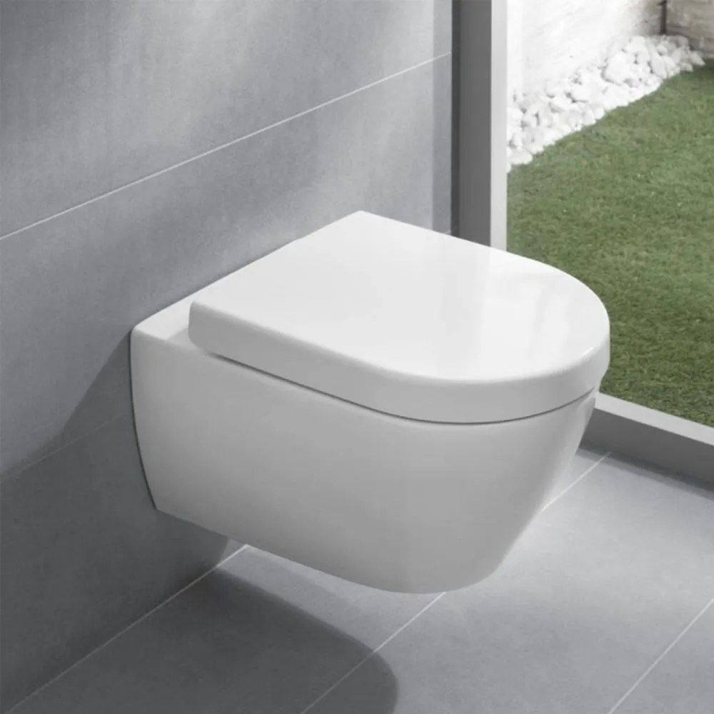 Colac WC cu capac, SoftClosing, alb alpin Alb, classic