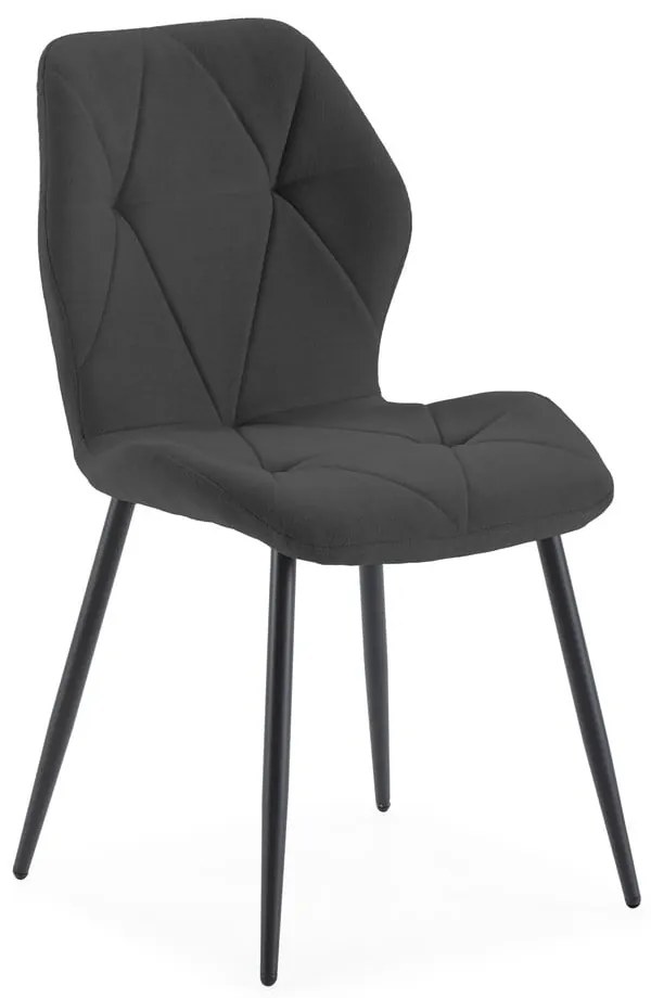 Scaune de dining negre 4 buc. Luna – Marckeric