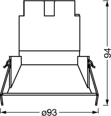 Osram - Spot încastrat TWIST LED, 10W, 230V, 4000K, Ø 9,3 cm, alb