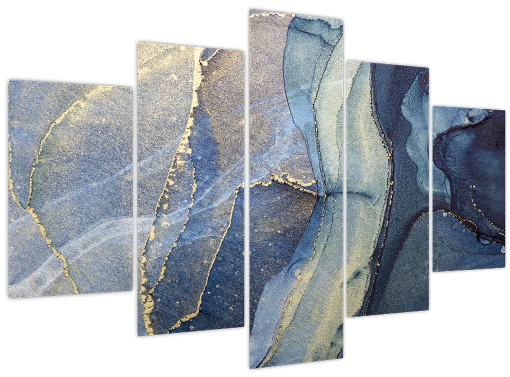 Tablou - Abstracție cu cerneală cu alcool (150x105 cm)