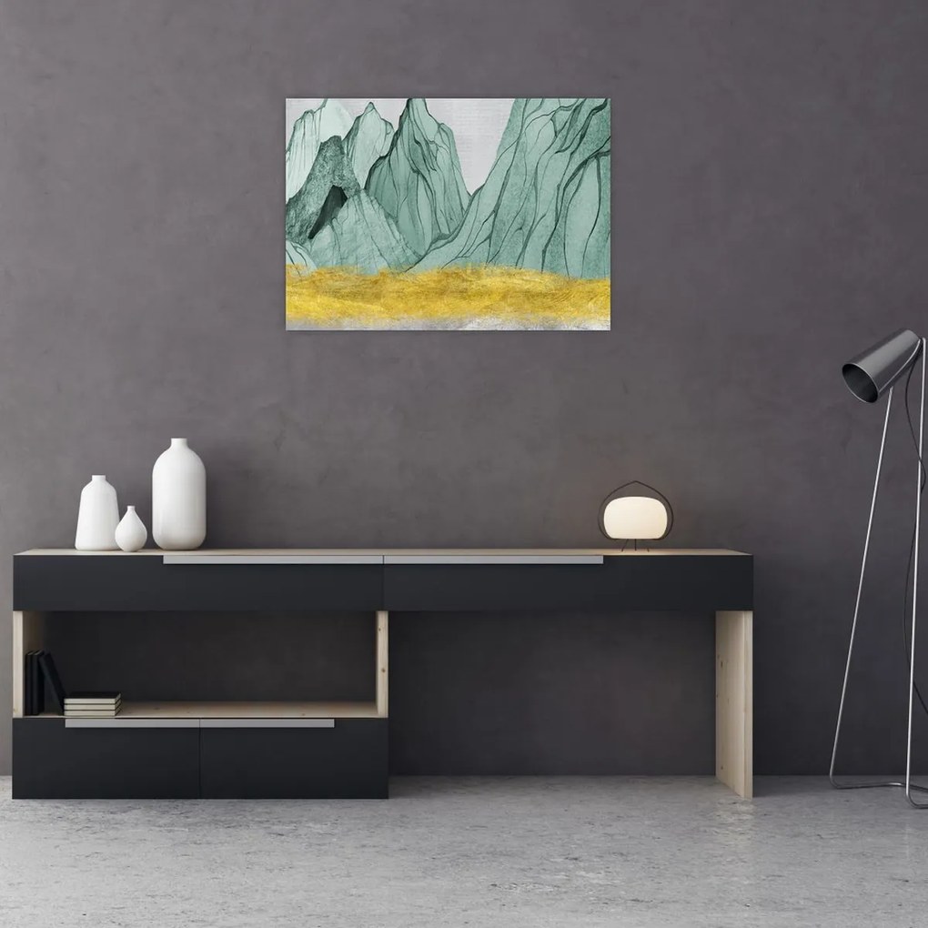 Tablou - Munții Smarald N⁰1 (70x50 cm)