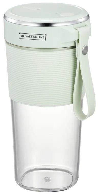 Blender portabil cu USB Royalty Line UBP-40, 40W, 300ml, 2 lame, Transparent/Verde