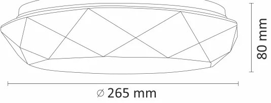 Plafonieră LED pentru baie GALAXY LED/12W/230V