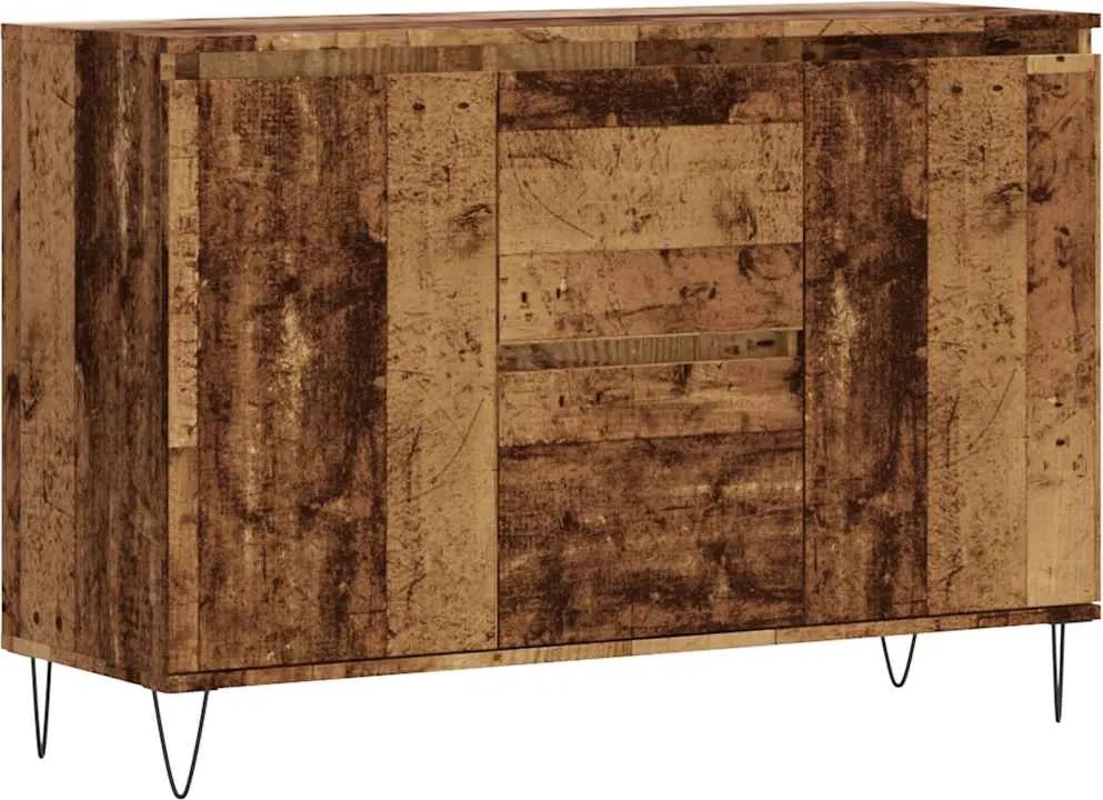 vidaXL Servantă, lemn vechi, 101,5x35x70 cm, lemn prelucrat