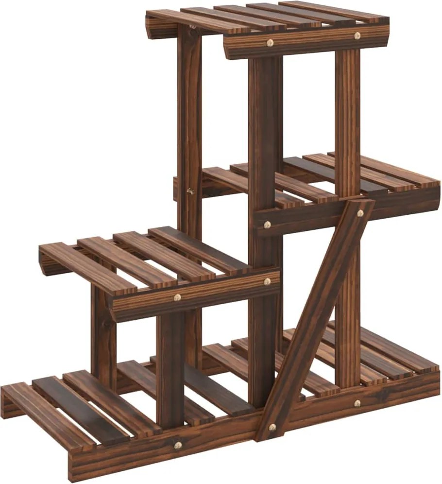 vidaXL Suport pentru flori, 58x25x51 cm, lemn masiv de brad