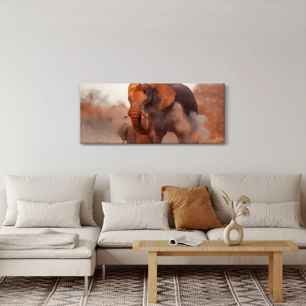 Tablou - Marele elefant african (120x50 cm)
