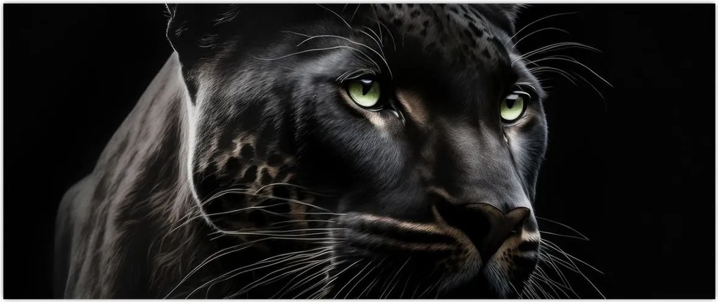 Tablou - Pantera Neagră (120x50 cm)