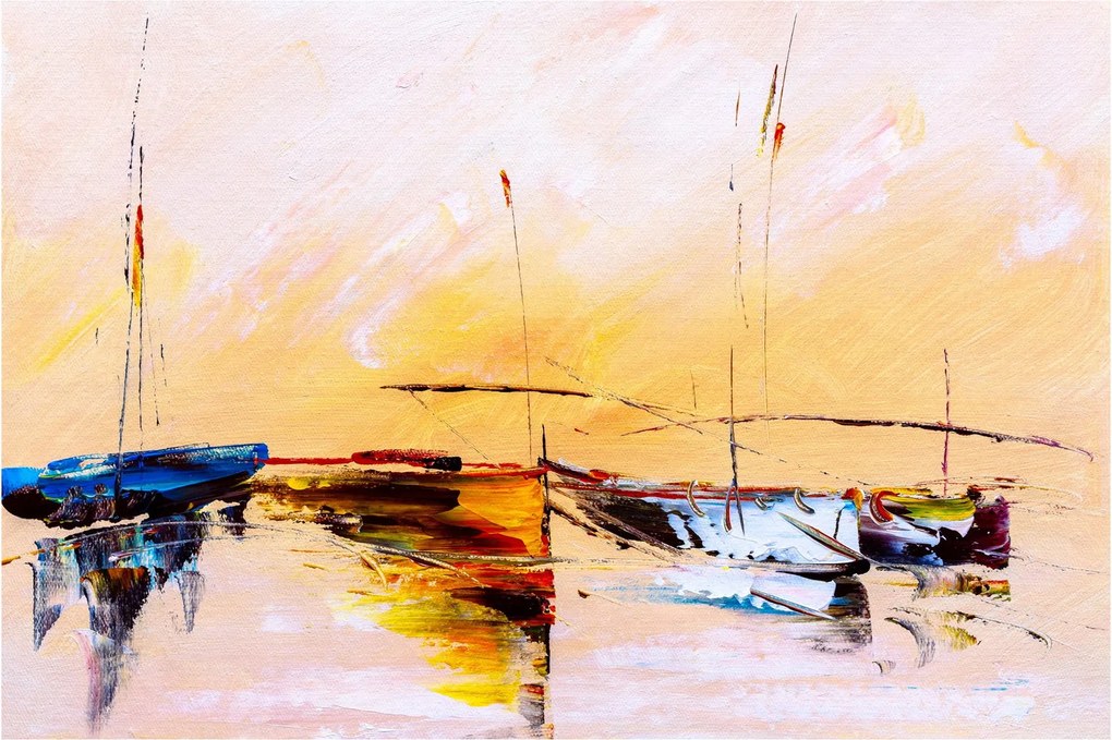 Tablou - Pictură barcă (90x60 cm)