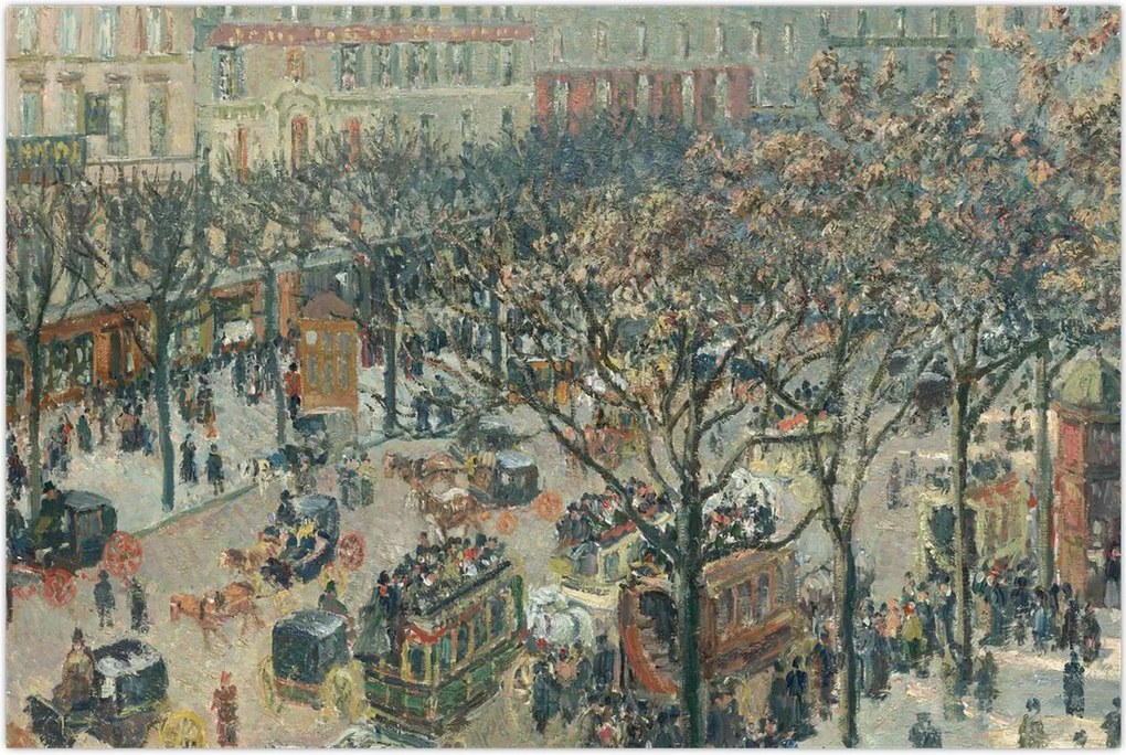 Tablou - Camille Pissarro, Boulevard des Italiens, Morning, Sunlight, reproducere (90x60 cm)