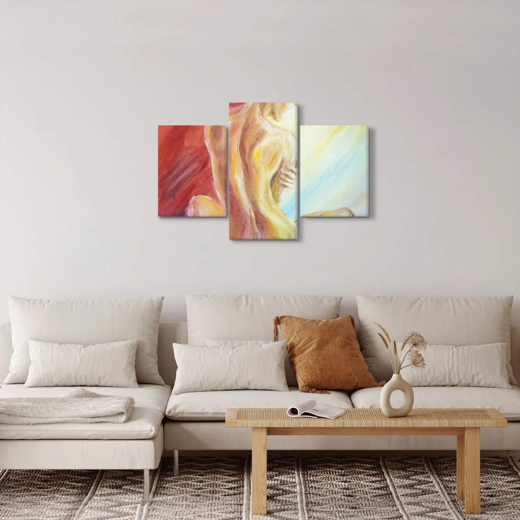 Tablou - Imaginea unei femei care se odihnește, pictură în ulei (90x60 cm)