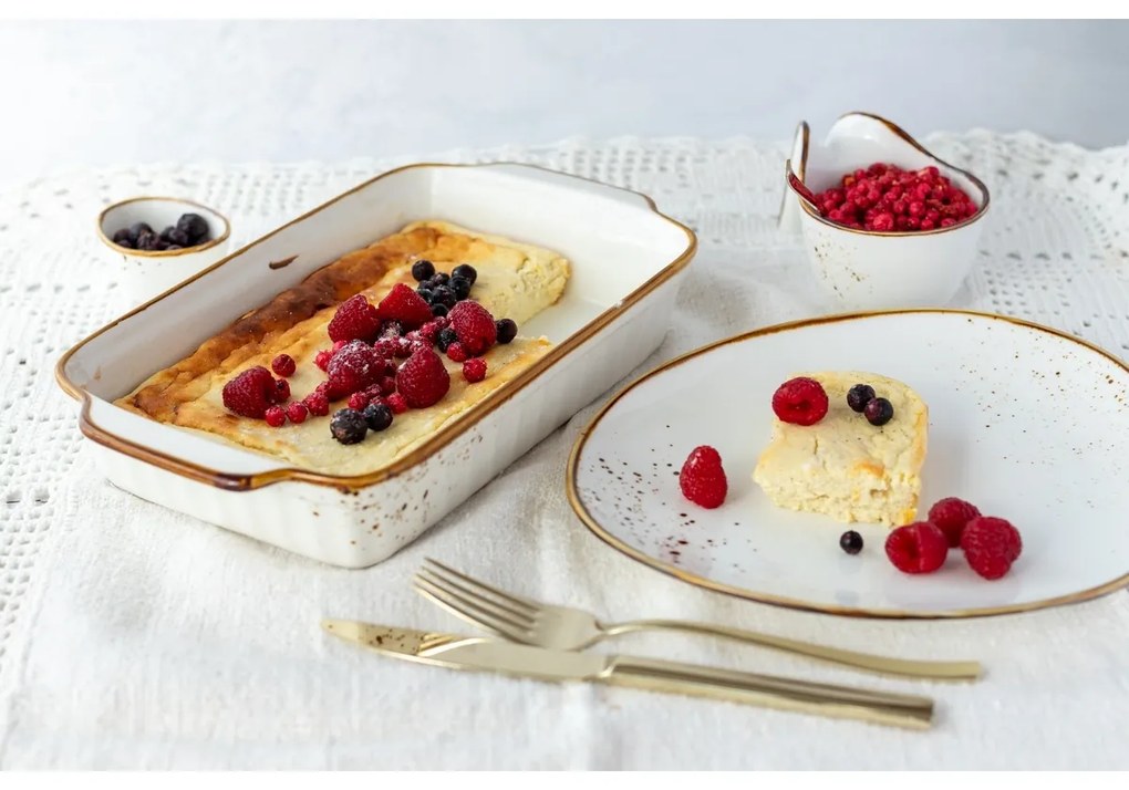 Mäser Bol Gourmet Pintar Puncte maro alb 9 x 5,5cm, S