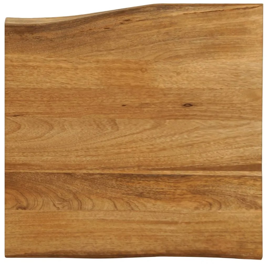 vidaXL Blat Masa 80x80x2,5 cm Live Edge Lemn Masiv Mango
