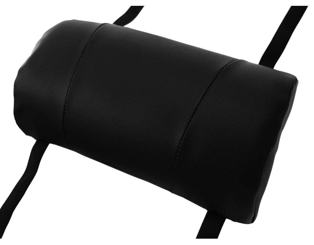 Scaun de birou / joc cu iluminare LED RGB, negru, MAFIRO