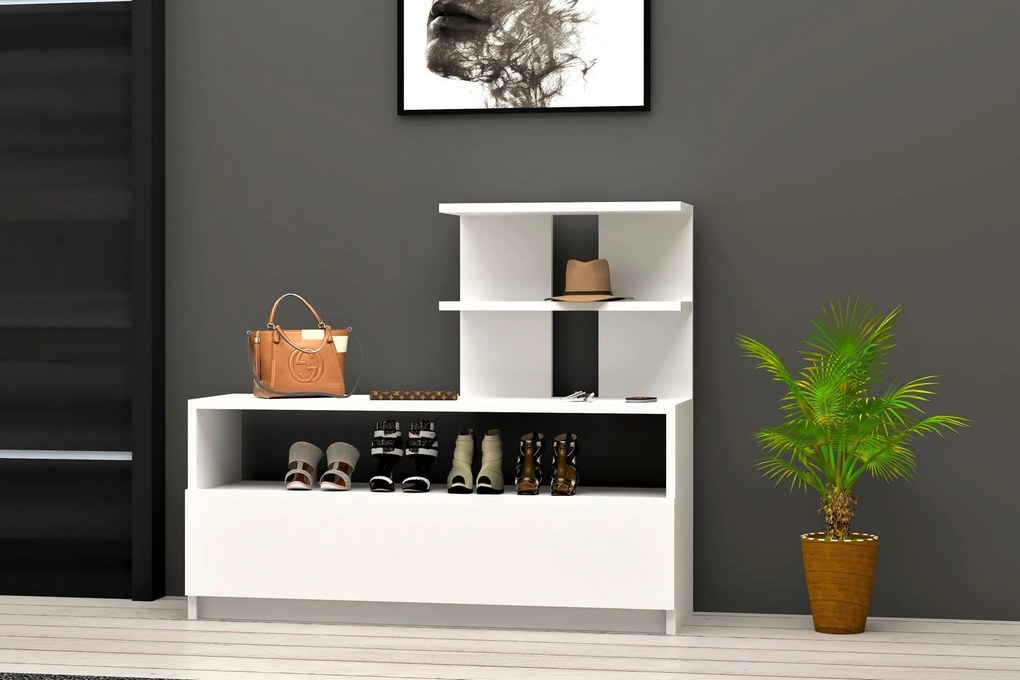 Comodă pentru pantofi Airy - White
