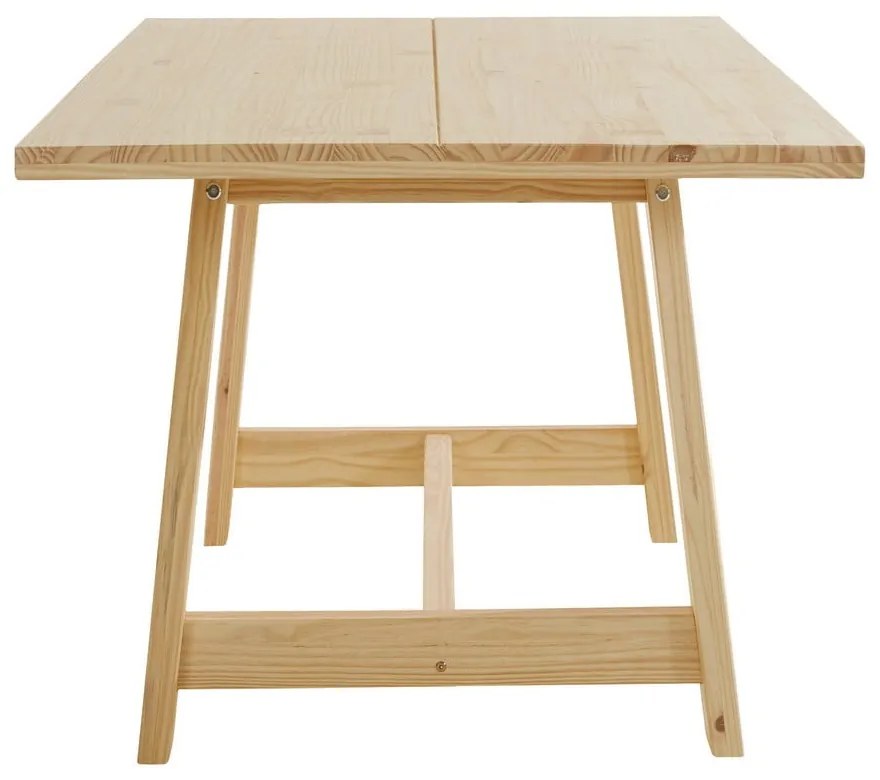 Masă de dining în culoare naturală din lemn de pin 90x160 cm Derby – Støraa