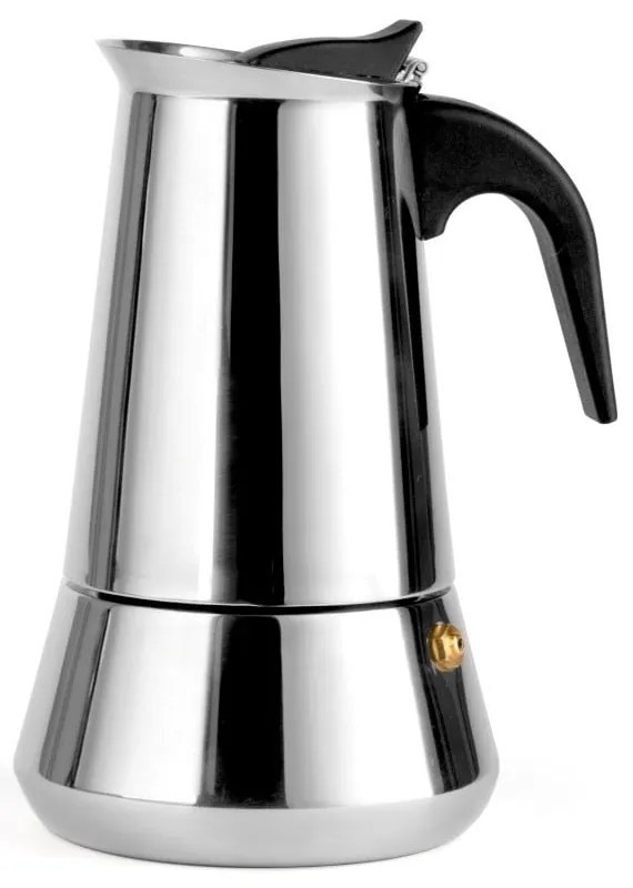 Espressor moka argintiu din oțel inoxidabil 400 ml Trevi – Leopold Vienna
