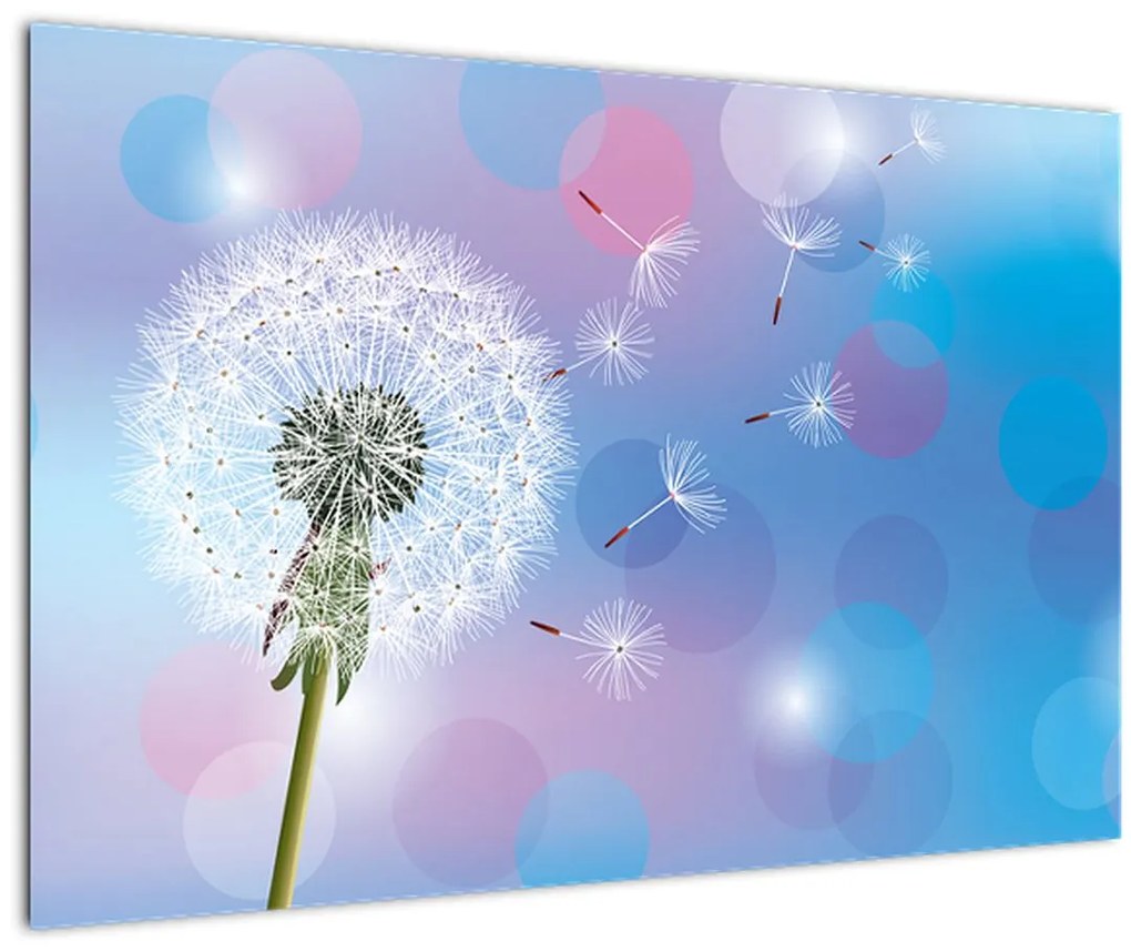 Tablou - Păpădie în vânt (90x60 cm)