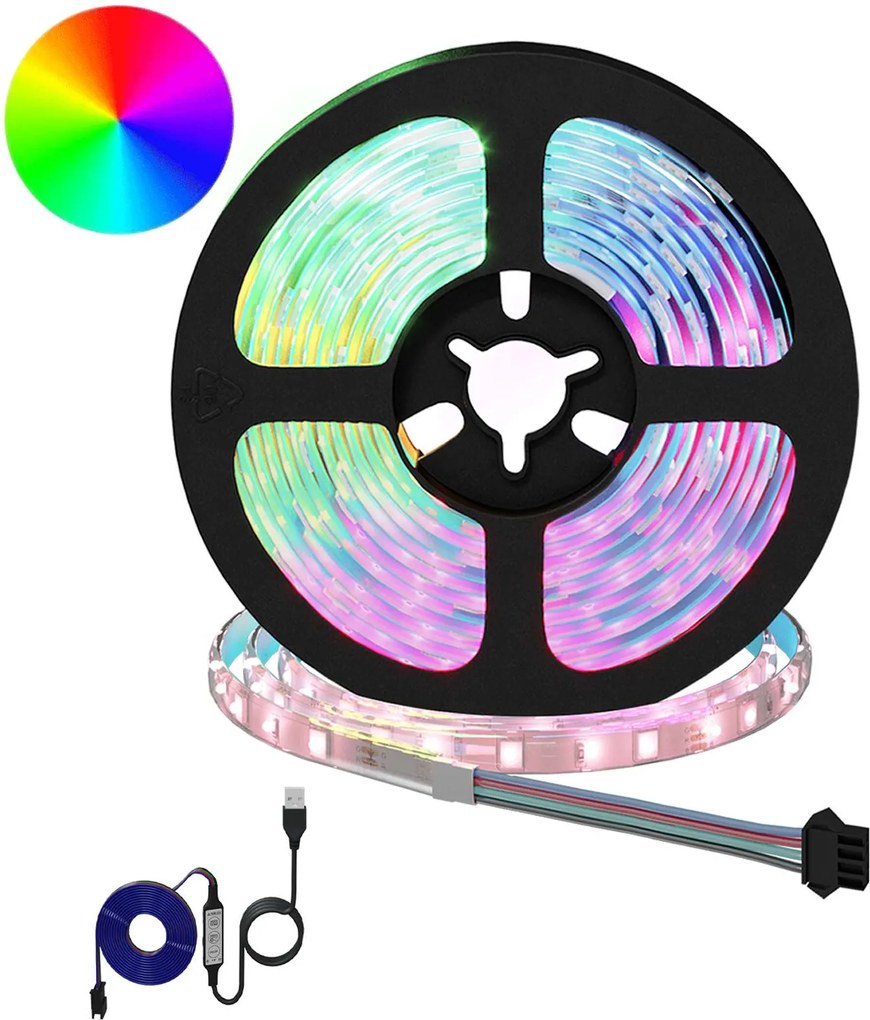 vidaXL Bandă LED 12 pcs Negru și transparent 2500 mm Cupru și Plastic