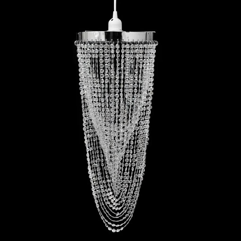 vidaXL Lampă de tavan cu cristale 22 x 58 cm