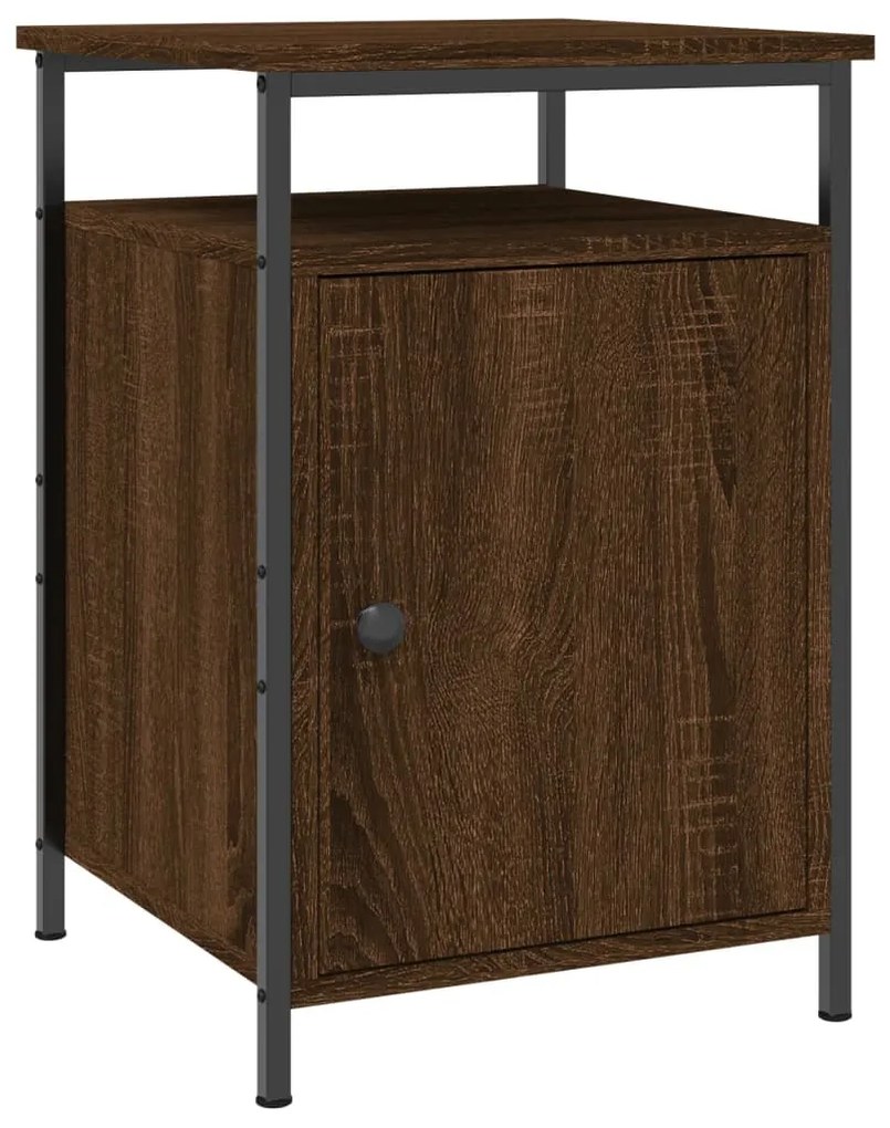 vidaXL Noptieră, stejar maro, 40x42x60 cm, lemn prelucrat