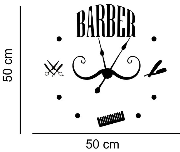 Stricker decorativ ceas Barber Salon