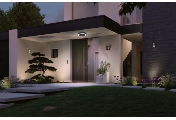 Plafonieră de exterior cu senzor LED/14W IP44 CIRCULA 230V Paulmann 94526