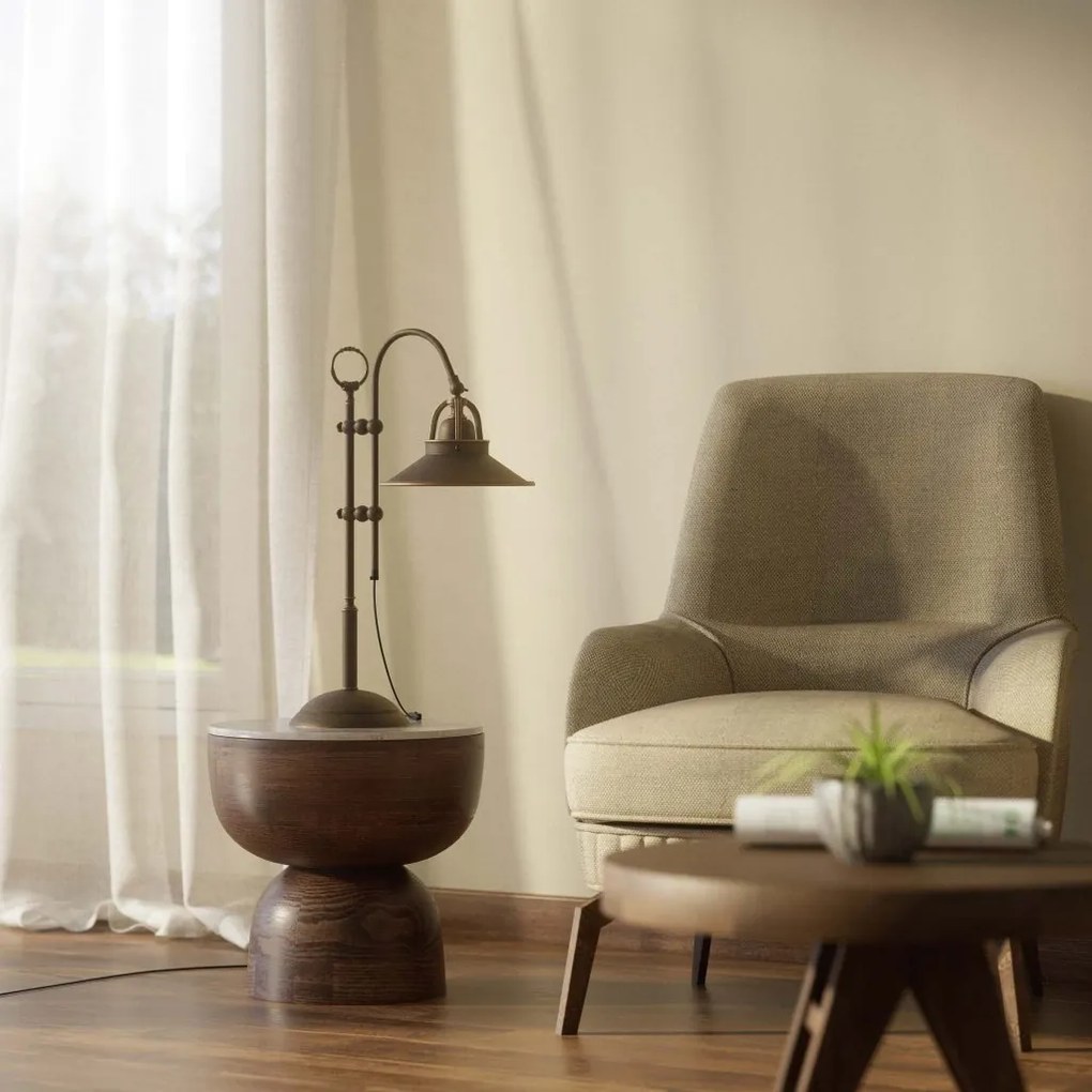 Lampa de masa stil industrial din alama personalizabila Alice