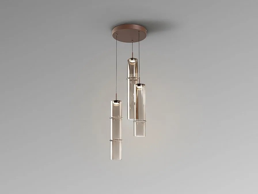 Lustra cu 3 pendule suspendate LED Canas