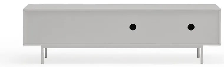 Comodă TV gri/în culoare naturală cu aspect de lemn de stejar 180x52 cm Sierra – Teulat