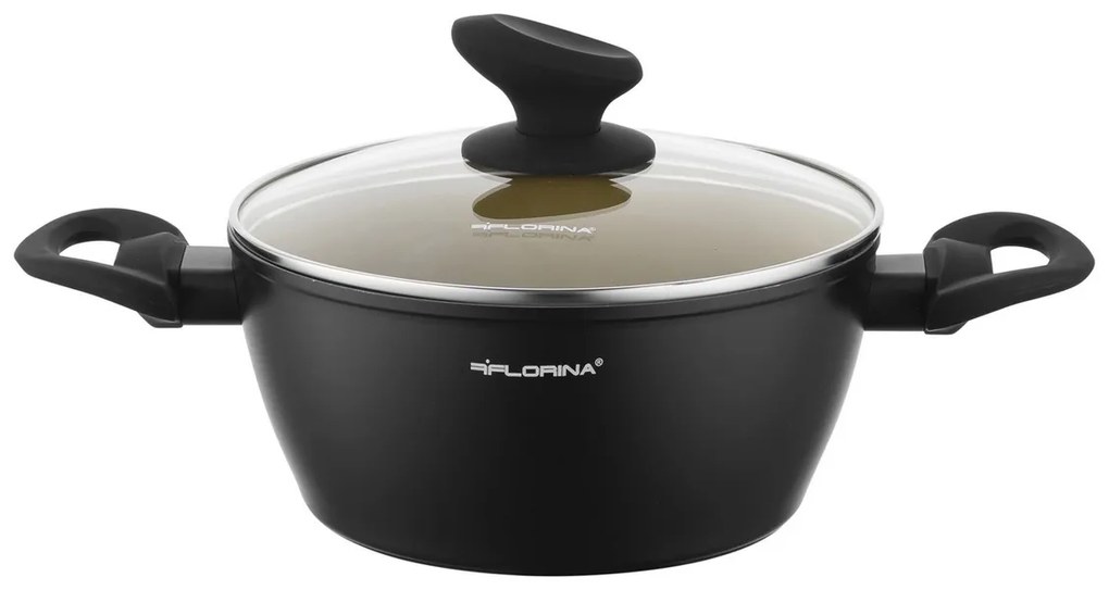 Florina Oală din aluminiu cu capac AmVegan byMateusz Gessler, 20 cm, 2,1 l