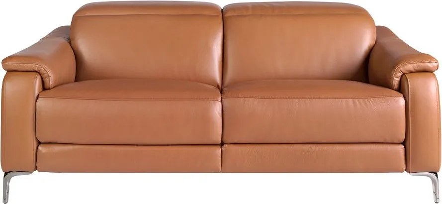 Canapea 3 locuri eleganta, design LUX cu functia relax Cowhide brown leather