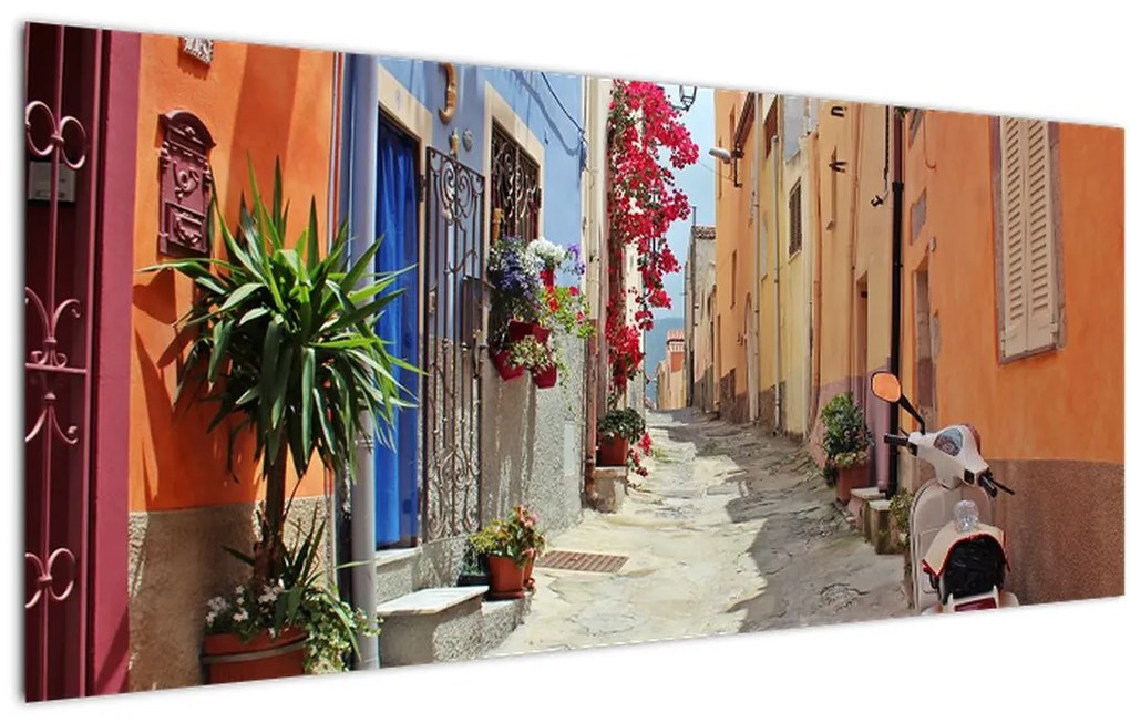 Tablou cu strada din Sardinia (120x50 cm)